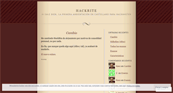 Desktop Screenshot of hackrite.wordpress.com