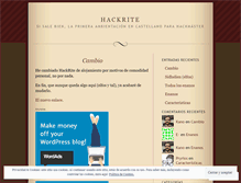 Tablet Screenshot of hackrite.wordpress.com