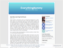 Tablet Screenshot of everythingmommy.wordpress.com