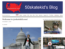 Tablet Screenshot of 50skatekid.wordpress.com