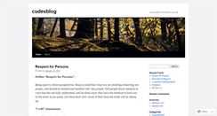 Desktop Screenshot of cudesblog.wordpress.com