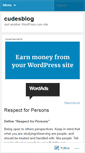 Mobile Screenshot of cudesblog.wordpress.com