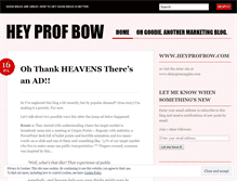 Tablet Screenshot of heyprofbow.wordpress.com