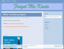 Tablet Screenshot of forgetmeknots2.wordpress.com