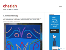 Tablet Screenshot of chezlah.wordpress.com