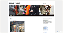 Desktop Screenshot of bencevogue.wordpress.com