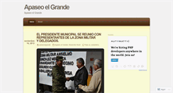 Desktop Screenshot of apaseoelgrande.wordpress.com