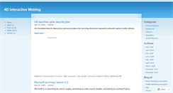 Desktop Screenshot of 4dinteractive.wordpress.com