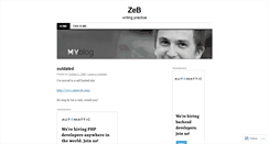 Desktop Screenshot of bensoze.wordpress.com