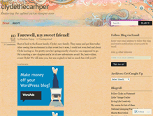 Tablet Screenshot of clydethecamper.wordpress.com