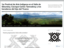 Tablet Screenshot of festivalartetamoabioy.wordpress.com