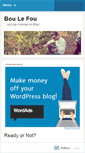 Mobile Screenshot of boulefou.wordpress.com