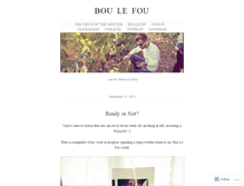 Tablet Screenshot of boulefou.wordpress.com