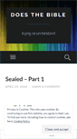 Mobile Screenshot of doesthebible.wordpress.com