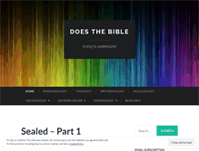 Tablet Screenshot of doesthebible.wordpress.com