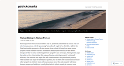 Desktop Screenshot of patrickcmarks.wordpress.com