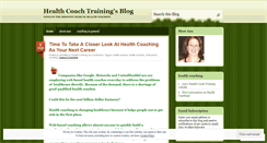 Desktop Screenshot of healthcoachtrng.wordpress.com