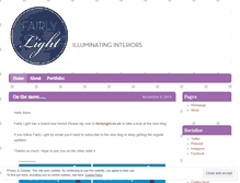 Tablet Screenshot of fairlylight.wordpress.com