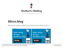Tablet Screenshot of ninthart.wordpress.com