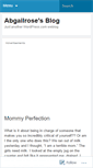Mobile Screenshot of abgailrose.wordpress.com
