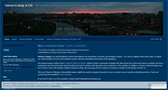 Desktop Screenshot of esahumanecology.wordpress.com