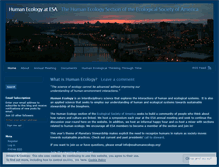 Tablet Screenshot of esahumanecology.wordpress.com