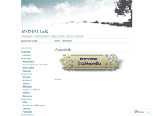 Tablet Screenshot of animaliak.wordpress.com