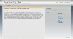 Desktop Screenshot of desmarketing.wordpress.com