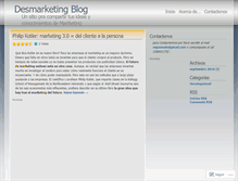 Tablet Screenshot of desmarketing.wordpress.com
