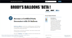 Desktop Screenshot of brodys8004balloons.wordpress.com