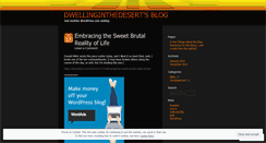 Desktop Screenshot of dwellinginthedesert.wordpress.com