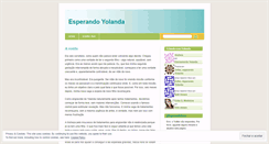 Desktop Screenshot of esperandoyolanda.wordpress.com