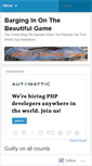 Mobile Screenshot of bargingin.wordpress.com