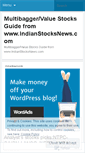 Mobile Screenshot of indianstocksguide.wordpress.com