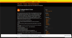 Desktop Screenshot of muaythaitraining.wordpress.com