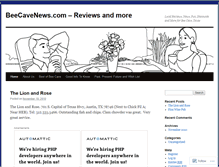 Tablet Screenshot of beecavenews.wordpress.com