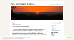 Desktop Screenshot of homeplanninganddesigning.wordpress.com