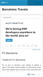 Mobile Screenshot of barcelonatravels.wordpress.com