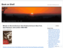 Tablet Screenshot of bookonshelf.wordpress.com