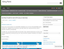 Tablet Screenshot of eatingplantsdotorg.wordpress.com