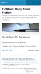 Mobile Screenshot of ficshun.wordpress.com