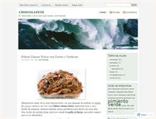 Tablet Screenshot of chocolatete.wordpress.com