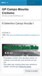 Mobile Screenshot of gpcampomouraociclismo.wordpress.com