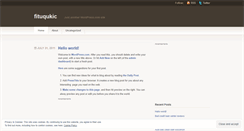 Desktop Screenshot of fituqukic.wordpress.com