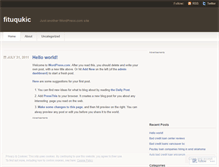 Tablet Screenshot of fituqukic.wordpress.com