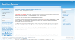 Desktop Screenshot of dubaistockexchange.wordpress.com
