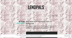 Desktop Screenshot of lendpals.wordpress.com