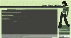 Desktop Screenshot of happygifting.wordpress.com