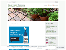 Tablet Screenshot of graduallygreener.wordpress.com