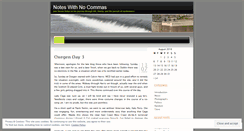 Desktop Screenshot of noteswithnocommas.wordpress.com